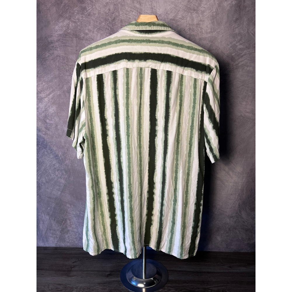Original Paperbacks Striped Watercolor Collar Resort Men's Large Vacation - Picture 2 of 8